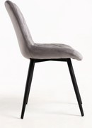 Zestaw 4 Krzese Min Aksamitne