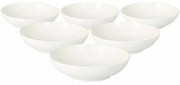 Zestaw 6 porcelanowych talerzy głębokich Linie 20 cm