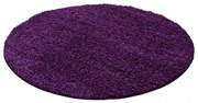 Dywan shaggy fioletowy 80 cm x 80 cm koło