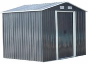 Wiata ogrodowa ze stali galwanizowanej w kolorze szarym MANSO- 5,2 m²