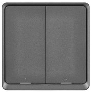 Wyłącznik 2-przyciskowy GoSmart 1xCR2430 Tuya czarny