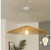 Brilagi - LED lampa wisząca na lince CERIA BOHO 1xE27/40W/230V średnica 90 cm brązowa