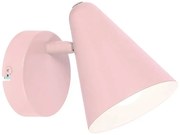 Różowy metalowy kinkiet ścienny E7-K60