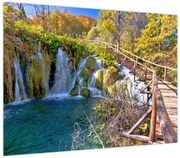 Obraz - Wejście na wodospady (70x50 cm)