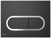 Ravak X01797 - Przycisk spłukujący 24,7x16,5 cm CHROME czarny