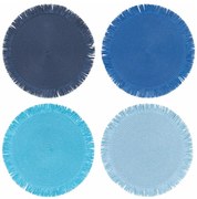 Papierowe maty stołowe zestaw 4 szt. ø 38 cm Shades of Ocean – VDE Tivoli 1996