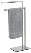 Stojak łazienkowy na ręczniki RECCO, stabilny wolnostojący wieszak 2 ramiona, WENKO