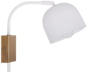 Biały metalowy kinkiet na ruchomym ramieniu - 25X D158 H2-S88