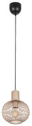 Moderne draad hanglamp zwart met beige 23cm - Gila Nowoczesny Oswietlenie wewnetrzne