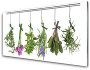 Panel Szklany Płatki Roślina Kuchnia