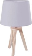 Atmosphera - Lampa stołowa TRIPOD 1xE14/40W/230V sosna/szara
