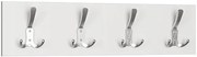 Biały wieszak ścienny z 4 haczykami W5-F35