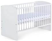 KLUPŚ - Łóżeczko dziecięce KAROLINA II 120x60 cm sosna/biała