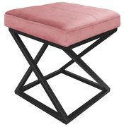 Pufa ZAZU 2 MG VELVET różowa ATOS