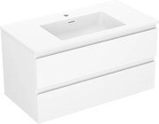 Mexen Orio szafka łazienkowa 90 cm z umywalką Otis, 2 szuflady, biała mat - 91A10-09047-2-BFF01-W18M01