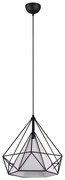 Czarna lampa wisząca ø 38 cm Babette – Trio