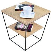 Industrialny stolik kawowy dąb lancelot P4-T63