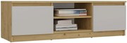 Szafka RTV pod telewiozor 120 cm dąb artisan + kaszmir M6-T55