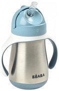 Beaba - Kubek termiczny z rurką 250 ml niebieski