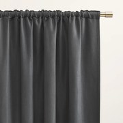 Zasłona zaciemniająca na taśmie gotowa 135x250 cm ciemnoszara