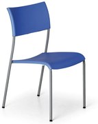 Plastikowe krzesło kuchenne FOREVER, niebieskie