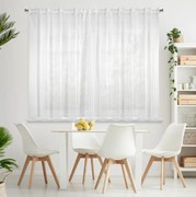 Firana z lekkiego woalu na taśmie gładka biała 400x150 cm