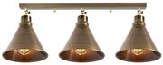 Lampa sufitowa w kolorze brązu z metalowym kloszem ø 20 cm Berceste – Opviq lights