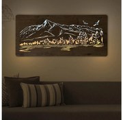 Li-Go 5589/A/DUB2 - LED Dekoracja ścienna LED/10W/5V 30000 mAh 110x50 cm dąb