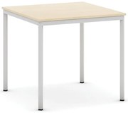 Stół jadalniany, 80x80 cm, szara podstawa, brzoza