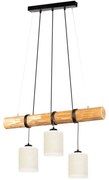 Spot-Light 68869351 - Żyrandol na linkach TRENO 3xE27/25W/230V sosna