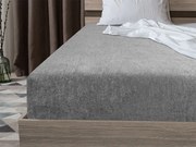 PrzytulneMieszkanie.pl Frotowe prześcieradło EXCLUSIVE szare 90 x 200 cm