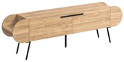 Szafka pod TV w dekorze dębu 195x57 cm Saluso – Marckeric