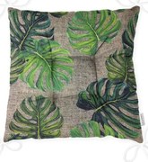 Poduszka na krzesło Minimalist Cushion Covers Green Banana Leaves, 40x40 cm