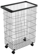 Czarny metalowy kosz na pranie 55 l Tower – YAMAZAKI