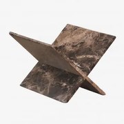 Stojak Na Czasopisma Z Marmuru Kristoff Brązowy Marmur Emperador - Sklum