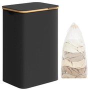 Kosz na pranie TATE czarny