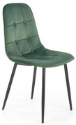 Krzesło jadalniane KINDREL 1 szt. ciemnozielone