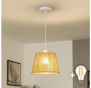 Brilagi - LED żyrandol na lince CERIA BOHO 1xE27/40W/230V Ø 28 cm brązowy