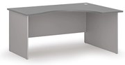 Ergonomiczne biurko PRIMO GRAY, 160x120 cm, prawe, szary/grafit