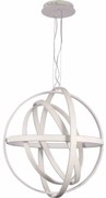Lampa wisząca, kula, okręgi, białe, pojedyncza COPERNICUS WHITE 260W LED