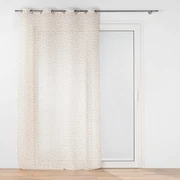 Żółto-biała firanka z woalu 140x240 cm Maddy – douceur d'intérieur
