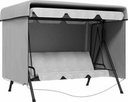 Outsunny Osłona na Meble Ogrodowe, Pokrowiec Ochronny dla Mebli Zewnętrznych, 215 cm x 155 cm x 150 cm, Szary