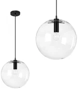 Lampa sufitowa wisząca szklana Lassi 20 cm APP306-1CP Czarna