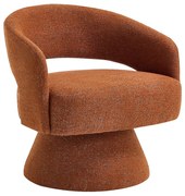 Fotel obrotowy z terakorowej aksamitnej tkaniny FEDOTE