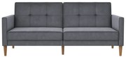 Szara aksamitna rozkładana sofa 207 cm Lilly – Støraa
