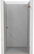 Mexen Lunar-B drzwi prysznicowe uchylne prawe 60 cm, transparent, różowe złoto - 832-060-000-60-00-P
