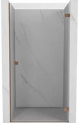 Mexen Lunar-B drzwi prysznicowe uchylne prawe 60 cm, transparent, różowe złoto - 832-060-000-60-00-P