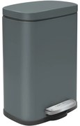 Spirella Kosz na śmieci z pedałem soft-close Akira 12 l, matowy szary, 12 l