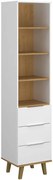 Biały skandynawski regał otwarty N5-P23