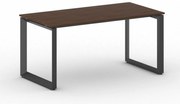 Biurko PRIMO INSPIRE, 160x80 cm, czarna podstawa, orzech